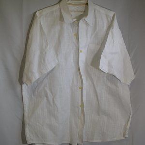 Men's White Tommy Bahama Button Up Shirt XL